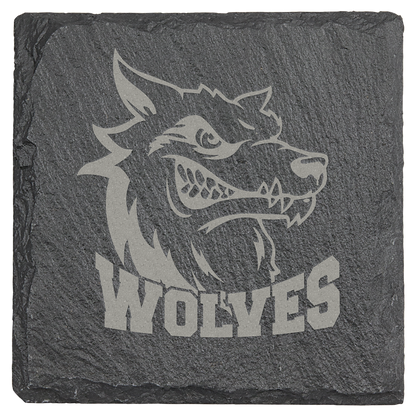 Square Slate Coasters - 1 Each